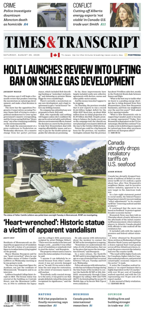 Cover of Times & Transcript