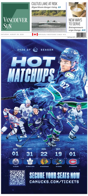 Cover of Vancouver Sun