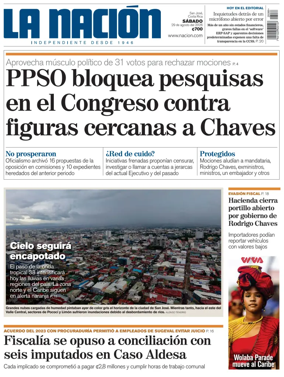 Cover of La Nacion (Costa Rica)