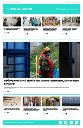 Cover of Euronews Health (Turkish) Compiled Edition