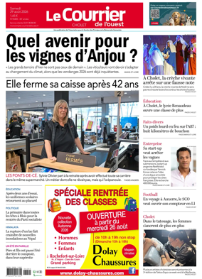 Cover of Le Courrier de l’Ouest (Cholet)