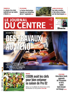 Cover of Le Journal du Centre