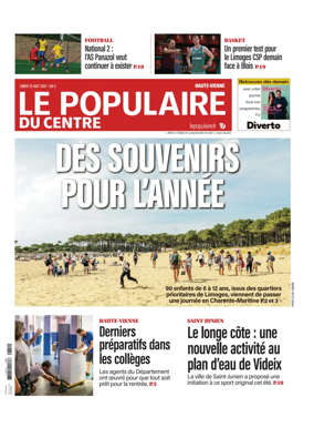 Cover of Le Populaire du Centre (Haute-Vienne)