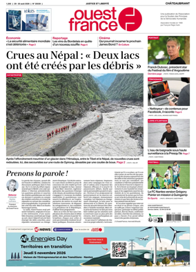 Cover of Ouest France (Chateaubriant)