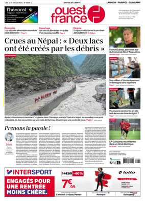 Cover of Ouest-France (Lannion / Paimpol / Guingamp)