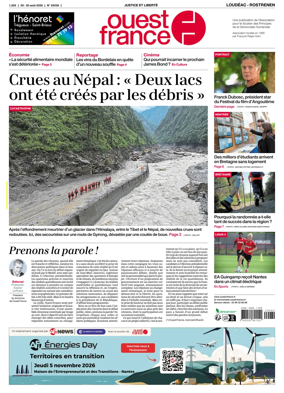 Cover of Ouest France (Loudeac / Rostrenen)