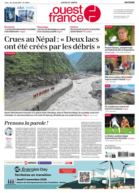 Cover of Ouest France (Mayenne)
