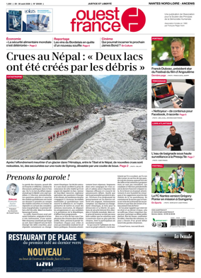 Cover of Ouest France (Nantes Nord-Loire - Ancenis)