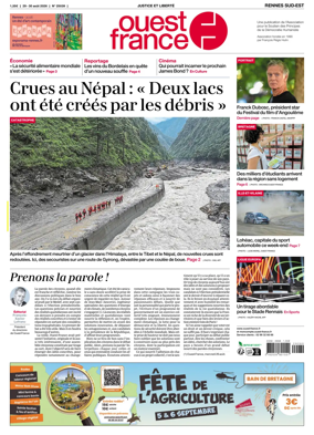 Cover of Ouest-France (Rennes Sud-Est)