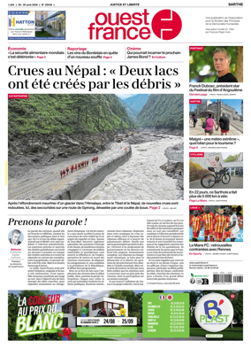 Cover of Ouest France (Sarthe)