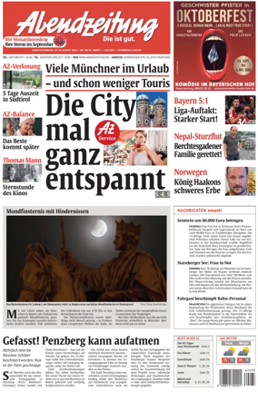 Cover of Abendzeitung Munchen