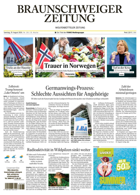 Cover of Braunschweiger Zeitung (Braunschweig)