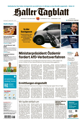 Cover of Haller Tagblatt