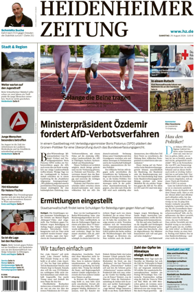Cover of Heidenheimer Zeitung