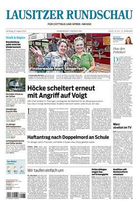 Cover of Lausitzer Rundschau