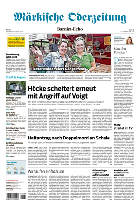 Cover of Markische Oderzeitung Bernau