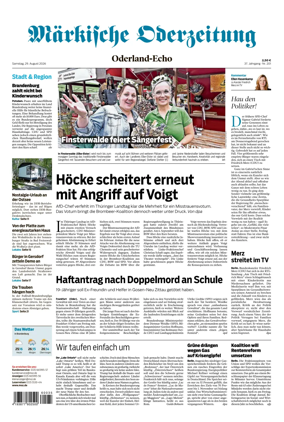 Cover of Markische Oderzeitung Oderland-Echo