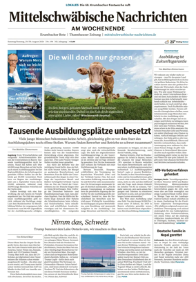 Cover of Mittelschwaebische Nachrichten