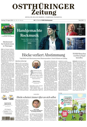 Cover of Ostthuringer Zeitung (Jena)