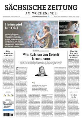 Cover of Sachsische Zeitung (Bautzen Kamenz & Bischofswerda)