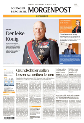 Cover of Solinger Bergische Morgenpost/Remscheid