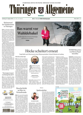 Cover of Thuringer Allgemeine (Eichsfeld)