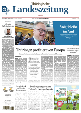 Cover of Thuringische Landeszeitung (Weimar)