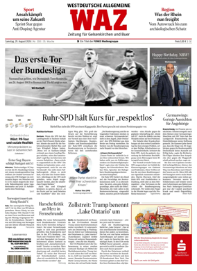 Cover of Westdeutsche Allgemeine Zeitung (Gelsenkirchen)
