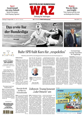 Cover of Westdeutsche Allgemeine Zeitung (Hattingen)