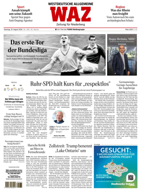 Cover of Westdeutsche Allgemeine Zeitung (Velbert)