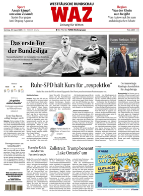 Cover of Westdeutsche Allgemeine Zeitung (Witten)