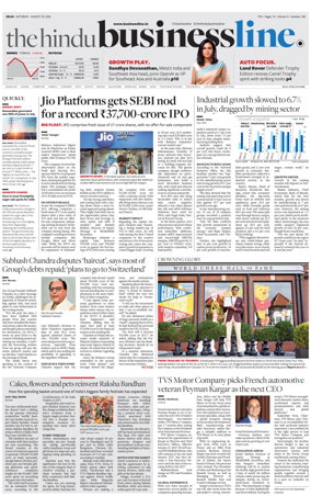 Cover of BusinessLine (Delhi)
