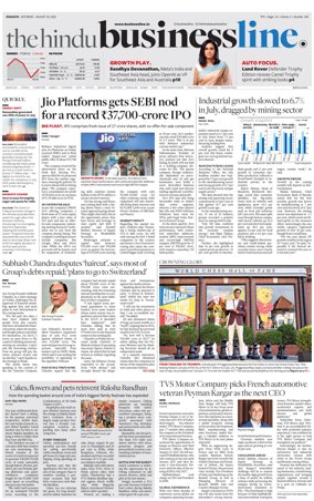 Cover of BusinessLine (Kolkata)