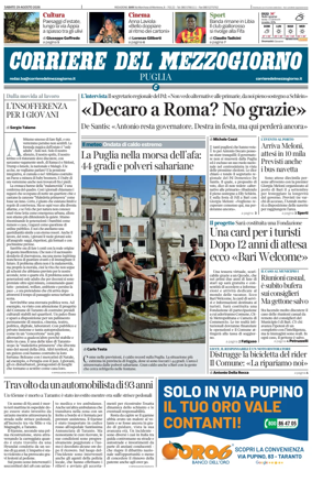 Cover of Corriere del Mezzogiorno (Puglia)