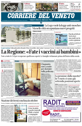 Cover of Corriere del Veneto (Treviso e Belluno)