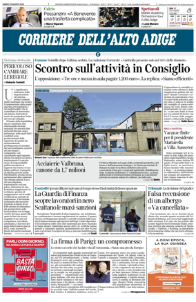 Cover of Corriere dell'Alto Adige