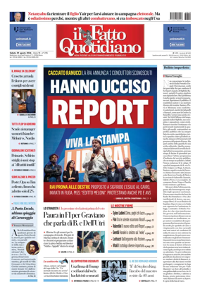 Cover of Il Fatto Quotidiano