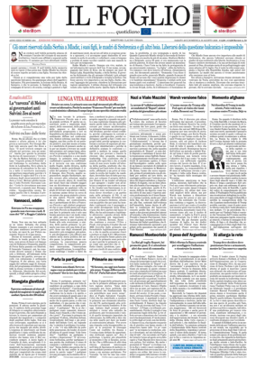 Cover of Il Foglio Quotidiano
