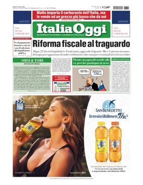 Cover of ItaliaOggi