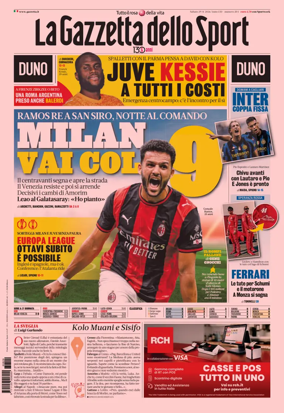 Cover of La Gazzetta dello Sport - Milano