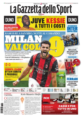 Cover of La Gazzetta dello Sport - Roma