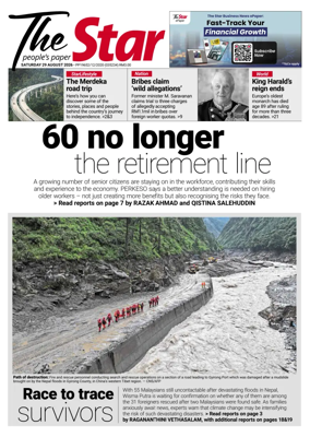 Cover of The Star Malaysia