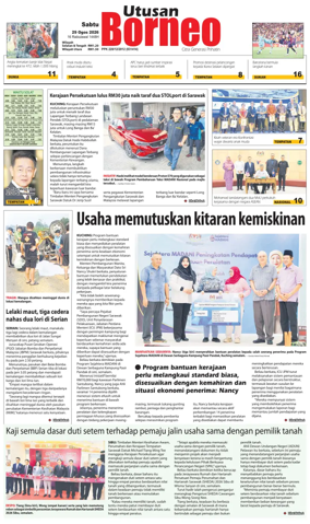 Cover of Utusan Borneo (Sarawak)