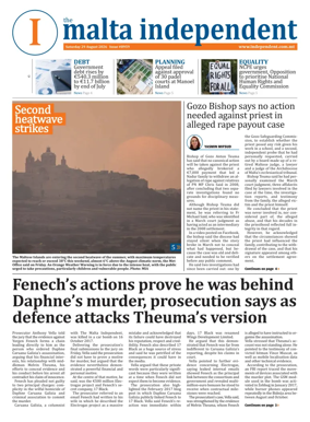 Cover of Malta Independent