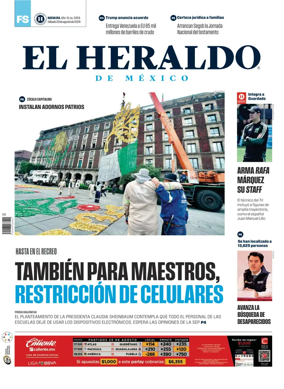 Cover of El Heraldo de Mexico