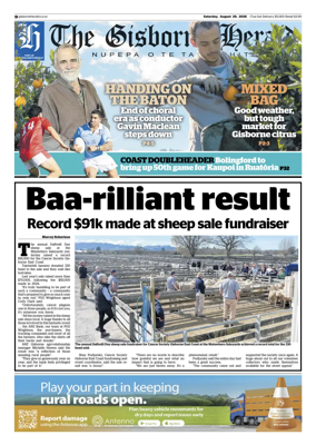Cover of The Gisborne Herald (Saturday edition)