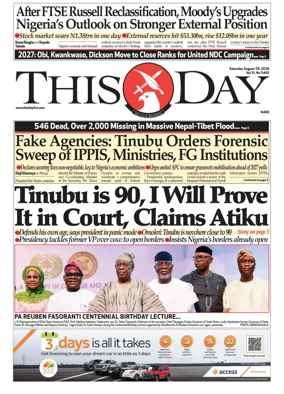 Cover of THISDAY