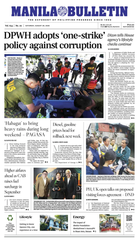 Cover of Manila Bulletin