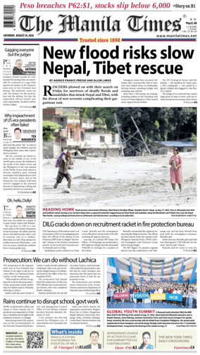 Cover of The Manila Times