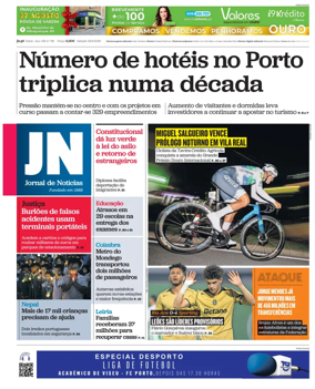 Cover of Jornal de Noticias
